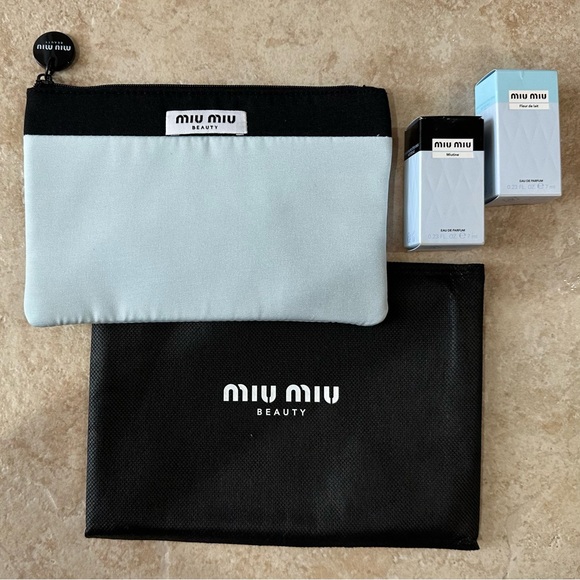 Miu Miu Handbags - Miu Miu Cosmetic Pouch with 2 Mini Parfums